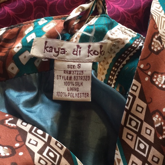 Gorgeous boho style silk dress - Picture 4 of 4